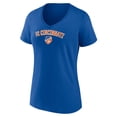 thumbnail image 2 of Women's Royal FC Cincinnati Victory Arch Logo V-Neck T-Shirt, 2 of 3