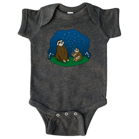 

Inktastic Summer Sloths With Fireflies Gift Baby Boy or Baby Girl Bodysuit