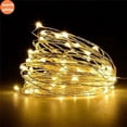 thumbnail image 6 of HESHENG 50LED 16ft Copper Wire String Lights USB Plug-in Fairy Lights with Remote 8 Modes Lights Waterproof Christmas Ornament Home Wedding Decor, Warm White, 6 of 10