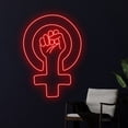 thumbnail image 2 of Handmadetneonsign Girl Power Neon Light, Girl Line Neon Sign, Girl Led Light, Woman Led Sign, 2 of 5