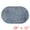 Blue, variant on Unique Bargains 2 Pcs Oval Plush Mat Non Slip Washable Rug Light Grey 16" x 24"