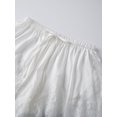 thumbnail image 4 of LMLYSoH Women's Mini Shorts Lace Patchwork Drawstring Elastic Waist Casual Summer Loose Lounge Shorts, 4 of 7