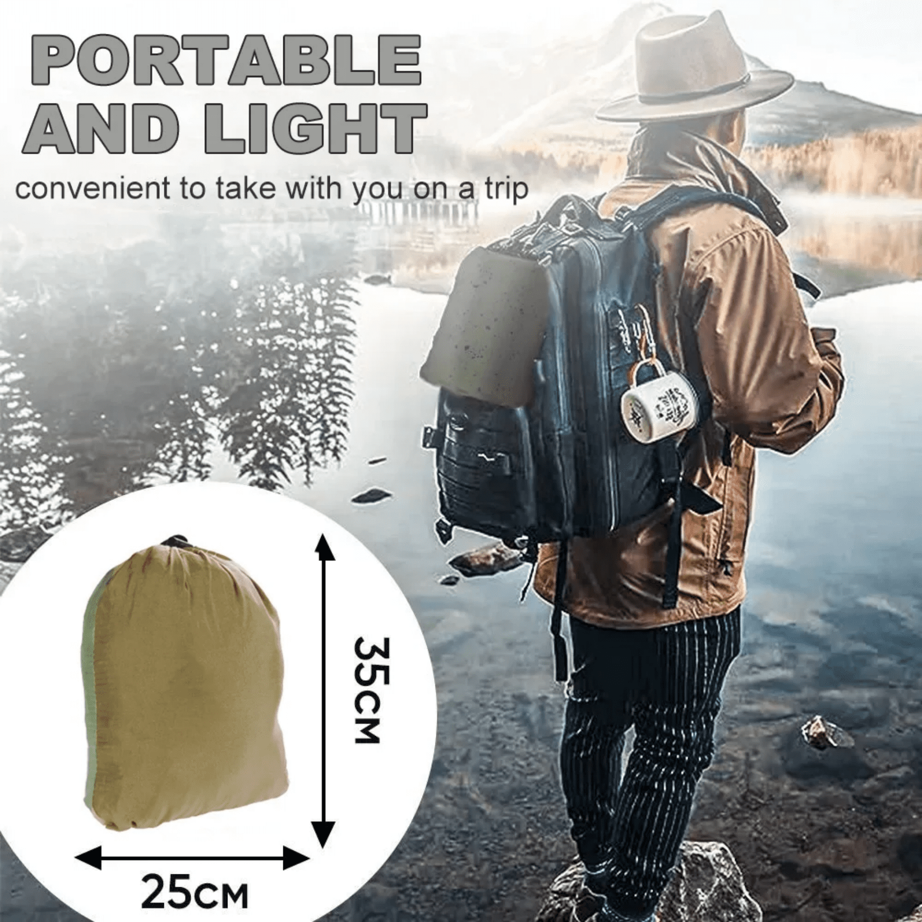 Travel Net Camping Hammock | 300kg Load Capacity, Breathable,Quick-Drying Parachute Nylon | 2 x Premium Carabiners,4 x Nylon Slings Included | for Outdoor Indoor Garden