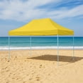 thumbnail image 4 of Ilios Innova | Toldo Plegable Amarillo 3x4.5 Carpa para Exteriores Resistente al Clima, Impermeable, Estructura de Hierro y Tela Oxford 600D., 4 of 9