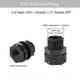 thumbnail image 5 of 10pack Garden Hose Bulkhead Fitting with Plug, Dual 1/2inch Female NPT X 3/4inch Male GHT Bulkhead Tank Fitting, 5 of 5