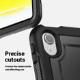 thumbnail image 3 of FJLBDE Case for iPad (A16) 11th Gen 2025/ iPad 10th Gen 10.9 Inch 2022 with 360 Rotating Stand, Shoulder Strap, Heavy Duty Shockproof Cover, Black, 3 of 7