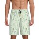 thumbnail image 1 of Balery Wildflower Watercolor 5 Pantalones cortos de pijama de punto de algodón para hombre con cinturilla y bolsillos-Small, 1 of 6