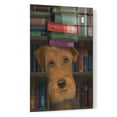thumbnail image 2 of Epic Art 'Airedale and Books' by Fab Funky, Acrylic Glass Wall Art, 16"x24", 2 of 3