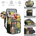 thumbnail image 5 of Travel Cooler Bag - Pioneer Flower Floral Print Pattern Camping Beer Cooler Backpack with Bottle Opener- Waterproof Insulated Picnic Backpacks - Cooler Bag for Beach, 5 of 6