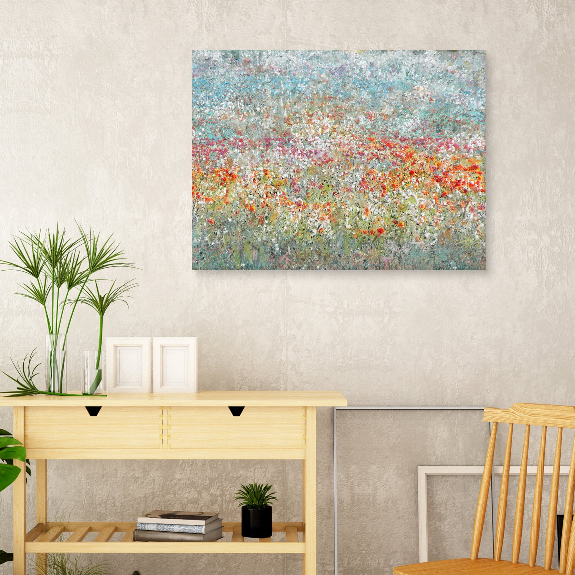 Flower Field by Studio Arts Canvas Art Print