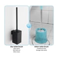 thumbnail image 4 of Escobillero de pared de acero inoxidable (negro), longitud del cepillo 35,5 cm AxsfsaD5h, 4 of 5