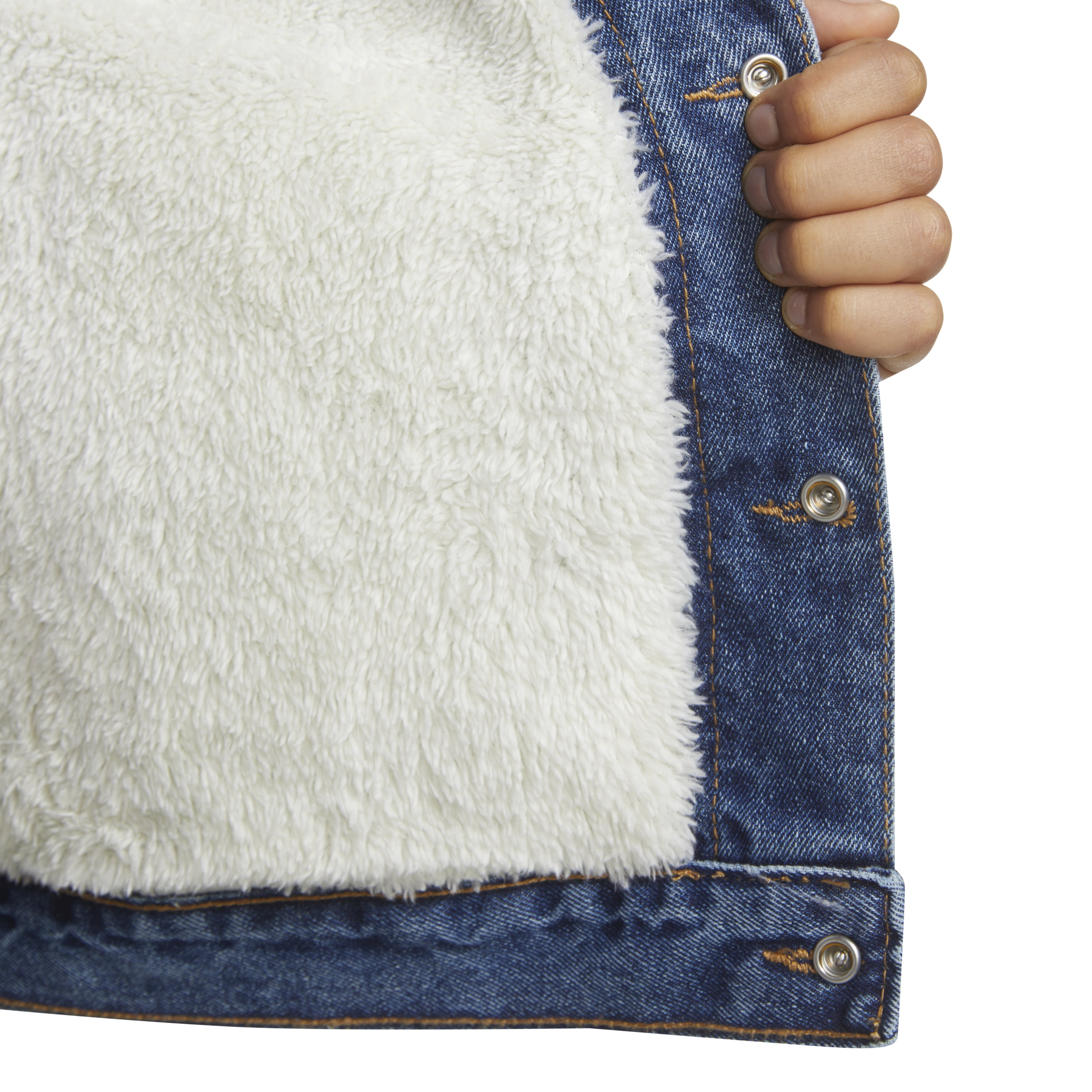 Levi's Boys' Faux Shearling Denim Trucker Jacket, Sizes 8-20