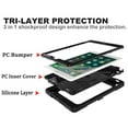 thumbnail image 7 of iPad 9.7 Case 2017 2018,Hybrid Shockproof Rugged Heavy Duty Full-Body Drop Protection Stand Kids Case with Shoulder Strap for iPad 9.7 inch 2018/2017,Black, 7 of 7