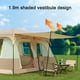 thumbnail image 4 of Carpa Tienda de campaña de viaje con 2 habitaciones tienda de campaña familiar grande transpirable e impermeable para acampar al aire libre senderismo mochilero playa, 4 of 8
