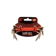 thumbnail image 1 of Cable de Conexión de Cinta Plana Ernie Ball Rojo 3-Pack, 1 of 2