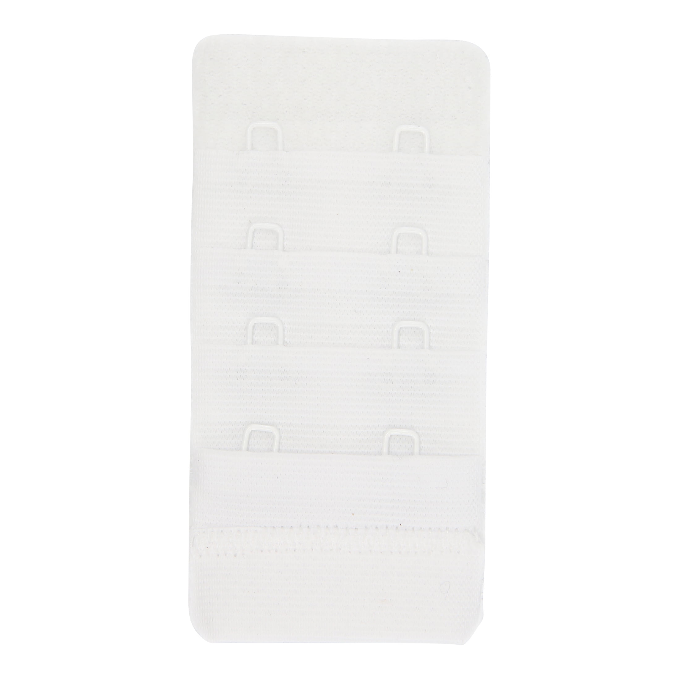 (4 pack) Dritz Soft Bra-Back Extender 1-1/2"-White 2 Hooks