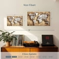 thumbnail image 4 of Elephant Stock Carved Wood World Map Wall Art - Horizontal Multi Panel Canvas - Living Room Wall Decor - Map Multi Panel - Brown And White Decor - 33" x 20", 4 of 8