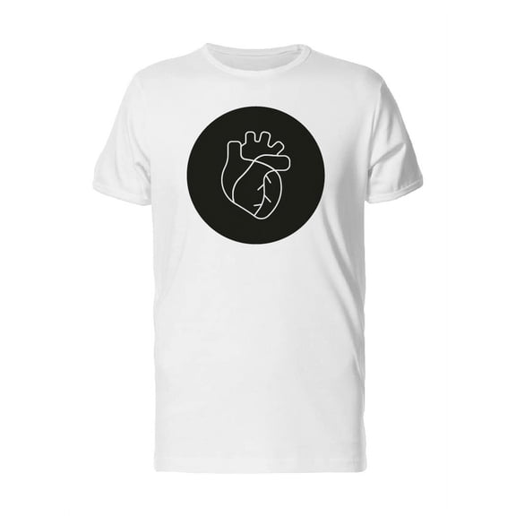 Heart Doodle Line Art Tee Men's - Men T-Shirt, Medium