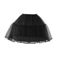 thumbnail image 3 of Women Petticoat Underskirt Puffy Tutu Skirt Mesh Fabric Adjustable Waist for Party Costume Cosplay Girls, 3 of 7