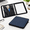 Navy Blue, variant on Black PU Leather 3 Ring Zipper Portfolio Binder A4 Organizer Fits Up To 13" Laptop