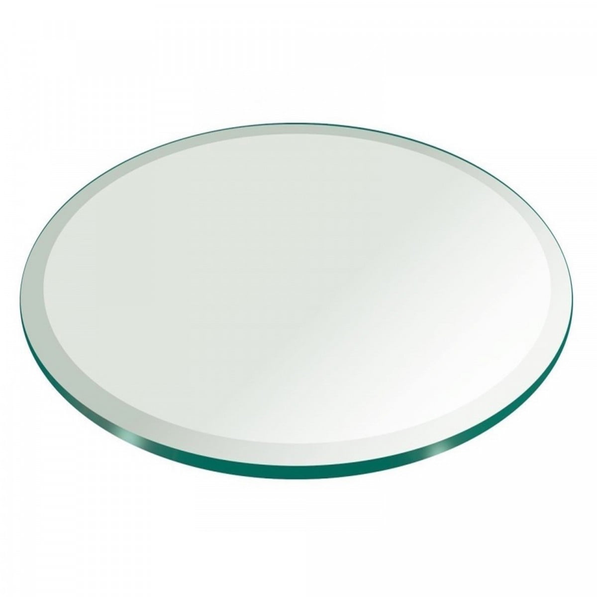 36 Inch Round Glass Table Top, 1/4 Inch Thick Clear Tempered Glass With