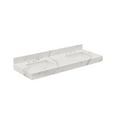 thumbnail image 6 of 61 in. Composite Stone Apron Vanity Top in Calacatta White with White Basins, 6 of 7