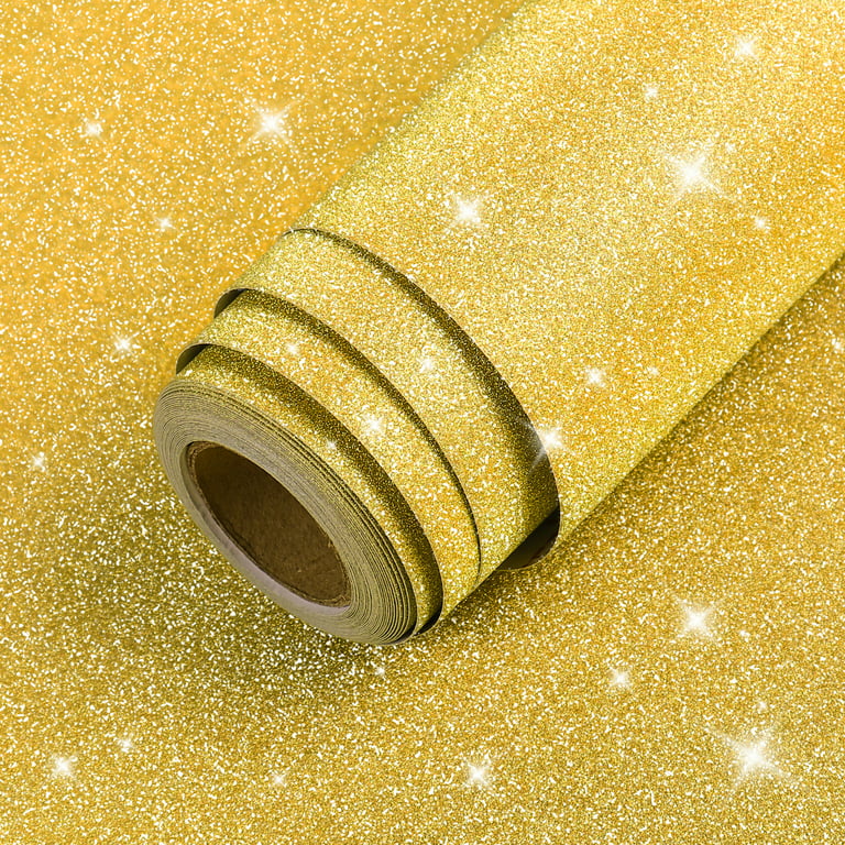 1roll Gold Contact Paper Gold Metallic Peel And Stick Wallpaper