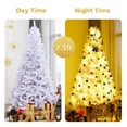 thumbnail image 3 of Árbol de Navidad artificial OFFICEJOY blanco 7.5 pies con soporte, 3 of 9