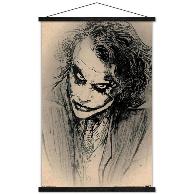 DC Comics Movie - The Dark Knight - The Joker - Sketch Wall Poster, 14.725" x 22.375"