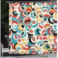 thumbnail image 4 of Ambesonne Psychedelic Shower Curtain, Retro Evil Eyes, 69"Wx84"L, Multicolor, 4 of 5