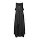 thumbnail image 4 of Vestidos de verano Umfun para mujer, tallas grandes (S a 5XL), informales, lisos, con cuello redondo, sin mangas, largos, estilo camiseta, corte A, para playa, color negro, 4 of 4