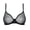 Black, variant on Sexy Sheer Bras for Women Demi Mesh See Through Lingerie Bralette Unlined Underwire Plunge No Padded Bra Black 38D