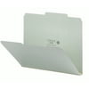 Smead, SMD13275, Gray/Green 2/5-cut Pressboard File Folders, 25 / Box, Gray,Green