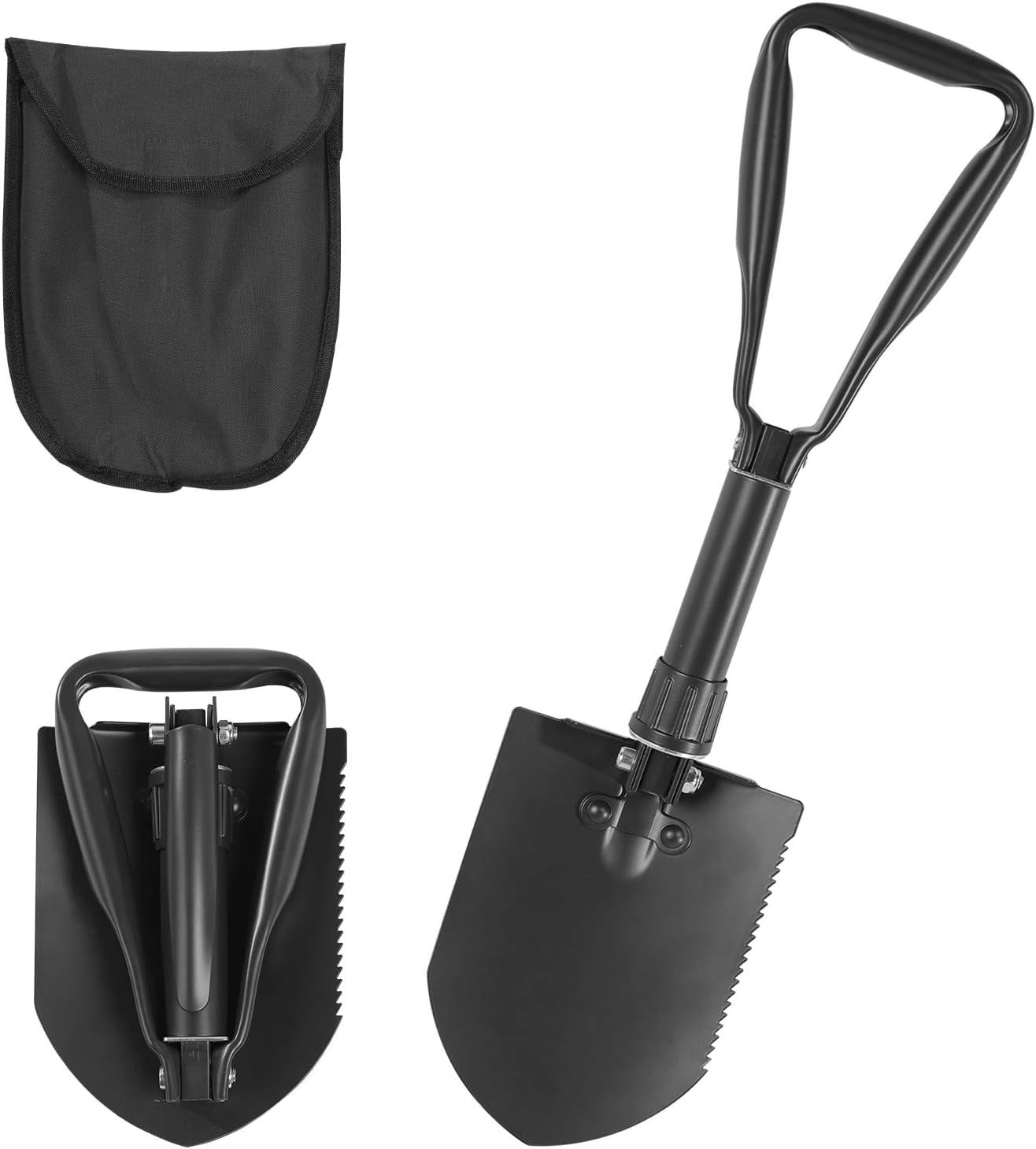 REDCAMP Military Camping Folding Shovel, Multifunctional Portable