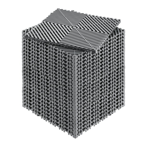VEVOR Estera de drenaje Loseta de drenaje para piso de 12” x 12” Cojín entrelazado modular