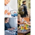 thumbnail image 7 of YOUSHARES Insulin Cooler Travel Case for Pen & Vials - TSA Approved Temperature Display Medication Cooling Bag with Protective Ice Brick, Refrigerated Diabetes Supplies Carrying Organizer(Magnolia), 7 of 7