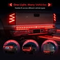 thumbnail image 2 of YUSUIYI 48/78/94/60 Inch LED Tailgate Light Bar Strip,Waterproof Flexible Strobe Rock Lights for Trucks,Arrow Design Turn Signal Strip,Red & Amber Sequential Lighting, 2 of 6