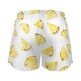 thumbnail image 3 of Women's Soft Sleep Shorts Relaxed Fit Lounge Pajama Bottoms Shorts for Women Pajama for Home and Comfort Crisp Pineapple Slices, 3 of 8