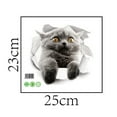 thumbnail image 3 of VONKY Cats Three-dimensional Wall Hole Sticker Animals Stickers Wallpaper, 3 of 4