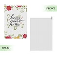 thumbnail image 2 of Kdxio Home Sweet Home Floral Pattern Golf Towel (24" X 16") with Carabiner Clip - The Convenient Golf Cleaning Towel, 2 of 8