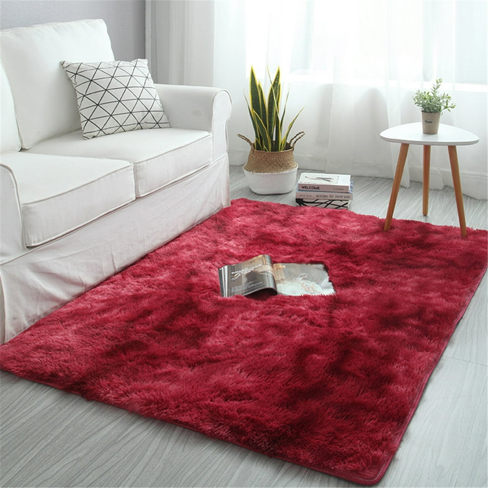 5ft x 8ft Fuzzy Abstract Area Rugs for Bedroom Living Room, Fluffy Shag