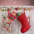 thumbnail image 4 of Medias Colgantes para Chimenea Navidad Pintura Diamantes Calcetines Navideños Lino, 4 of 8