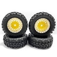 thumbnail image 1 of ZheElen RCGOFOLLOW 1/24 Plastic Wear-resistant Wheel Rims Tyre RC Upgrade Part Rc Wheel Rims Tyre For ECX Barrage RC Car Part Golden, 1 of 6