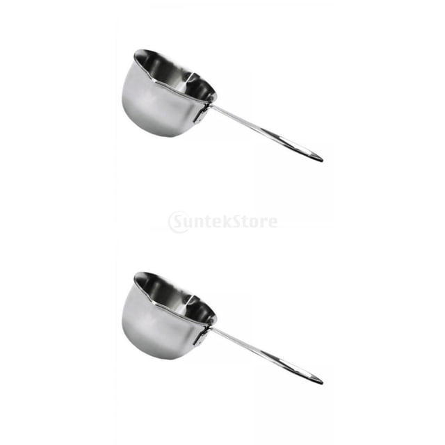 Olla para derretir de 2 Uds con Mango Ergonómico y boquilla Soledad Cacerola de acero inoxidable