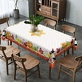 thumbnail image 2 of Shana Tova Tablecloth Rosh Hashanah Jewish New Year Holiday Party Decorations High Holy Day Decor Kitchen Dining Room Home Table Cover, 2 of 5