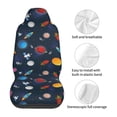 thumbnail image 5 of Pofeuu Space Cartoon Print Automotive Car Seat Covers Flat Cloth Full Set Seat Covers,Car Seat Covers front seats for Cars Trucks and SUVs(Two packs), 5 of 7
