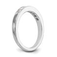 thumbnail image 6 of 14K White Gold Ring Band Wedding Diamond Square , Size 8, 6 of 7