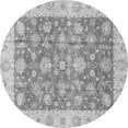 thumbnail image 1 of Ahgly Company Indoor Round Abstract Gray Modern Area Rugs, 8' Round, 1 of 4