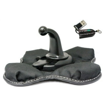 Bean Bag Dashboard Mount - ChargerCity Portable Beanbag Dashboard Friction Mount for all Garmin Nuvi Drive Assist GPS 50 51 52 54 55 56 57 57LM 58 58LM 60 61 67 68 2558 2595 2597 2598 2599 LMT LM GPS (Compare to 010-11280-00)