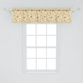 thumbnail image 2 of Ambesonne Sheep Window Valance, Theme Herd Animals, 54" X 12", Eggshell Dark Sepia, 2 of 3